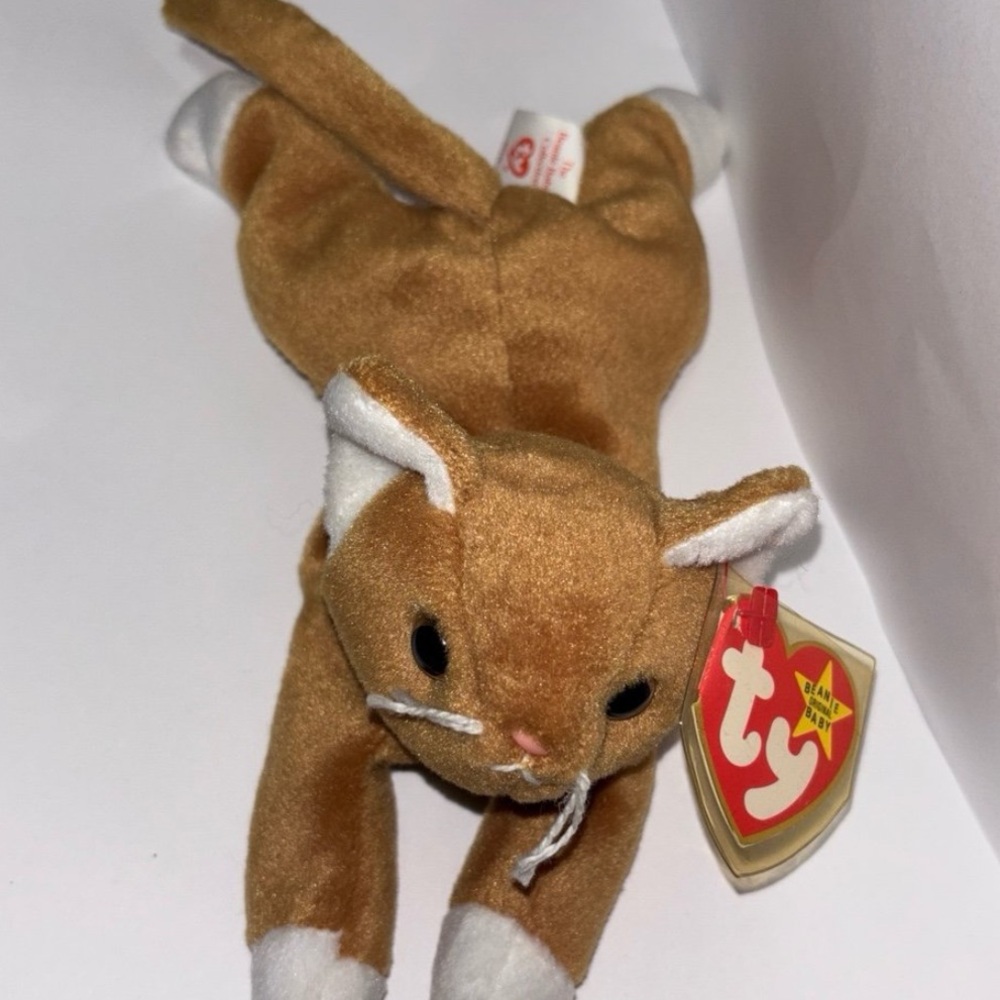 Rare Errors Vtg 1993 Ty Beanie Babies Nip The Cat Plush Stuffed Animal Retired